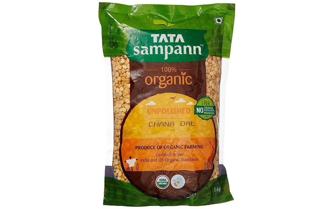 Tata Sampann Organic Unpolished Chana Dal   Pack  1 kilogram